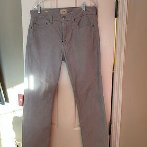 J. Crew Light Gray Corduroy Pants
